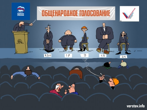 Карикатура недели: «Прааай... что?» - Общенародное голосование внутри партии