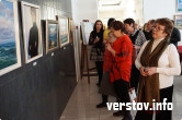 На открытии персональной выставки Алексея Соколова Морская Симфония. Магнитогорская картинная галерея. 29 января 2015г.