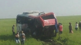 Погибли и пострадали жители Челябинской области. В Казахстане перевернулся автобус с южноуральцами