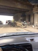 Ужасная картина… На ККЦ водитель отечественного автомобиля врезался в опору моста
