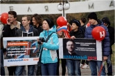 «С Днём Рождения!» На акции в поддержку Навального магнитогорцы не забыли поздравить президента
