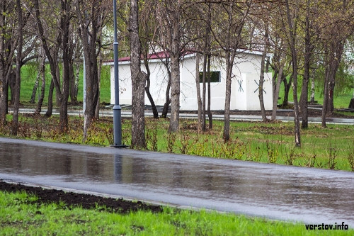 Молодежь избавила парк от веток. В Магнитогорске «экогерои» прошли очередной квест
