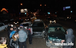 В ДТП возле "Бумеранга" пострадали пять машин