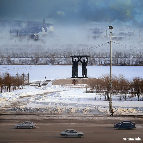 Город ждет весну