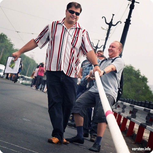 В Магнитогорске состоялась репетиция перетягивания каната