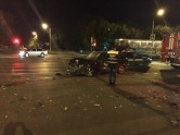 Не проскочил. Серьезная авария произошла сегодня ночью на перекрестке К. Маркса - Сталеваров