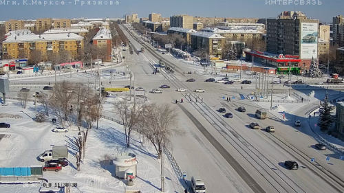 «Улицы Онлайн». Установлена новая видеокамера на крупном перекрестке Магнитогорска