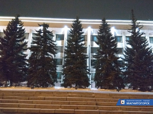 В городской администрации было темно. Магнитогорск присоединился к акции «Час Земли»