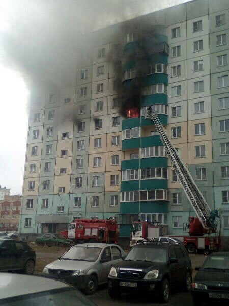 Квартира в огне. На Зеленом логе произошел серьезный пожар