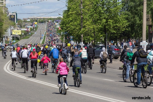 Крути педали! Городской велопарад собрал порядка трёх тысяч велосипедистов