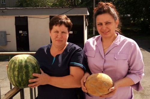 Очень сладкий сюрприз! Депутат из Кизильского района подарил коллективу детской больницы арбузы и дыни