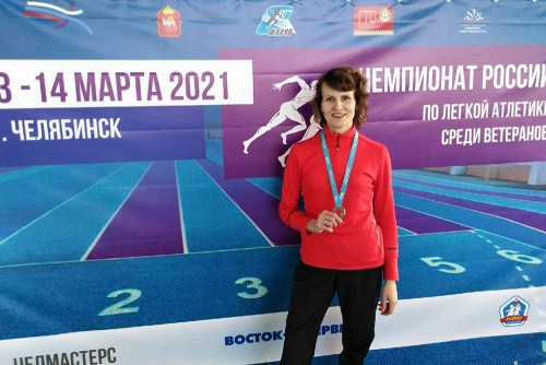 Две медали. Представительница МГТУ отличилась на чемпионате России по лёгкой атлетике среди ветеранов