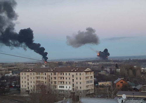 Наступление российской армии, взрывы в украинских городах. Путин объявил о начале военной операции