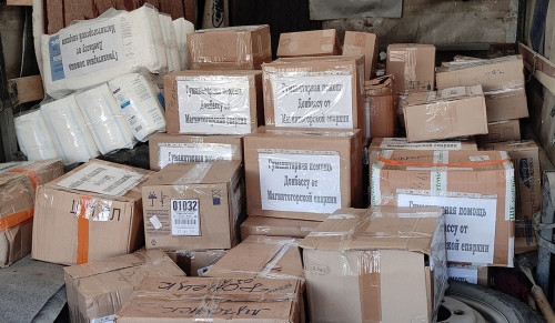 156 коробок с продуктами. В Магнитогорске собрали две тонны гуманитарного груза для отправки в Донбасс